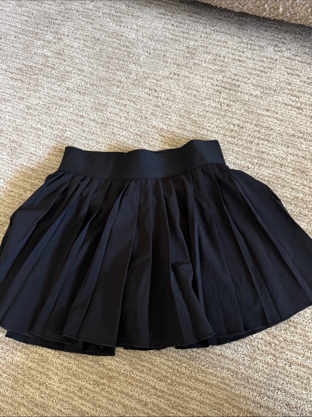 TNA Black Pleated Circle Skirt
